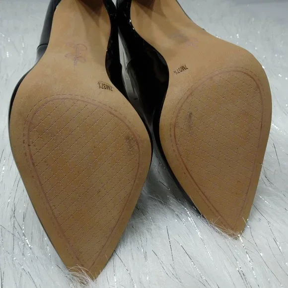Jessica Simpson Black Periya Faux Leather Pointed Toe Booties 7M - Picture 12 of 14